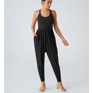 HALARA Charcoal Sleeveless Jumpsuit